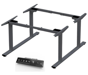 Infinity 2 Stage Leg, 4 Motor, 120kg lifting weight each desk, 4 Memory Back to Back (Frame only, includes cable 2 trays)