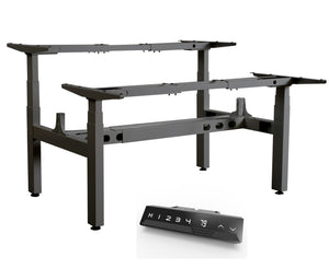 Infinity 3 Stage Leg, 4 Motor, 120kg lifting weight each desk, 4 Memory Back to Back (Frame only, screen not included)