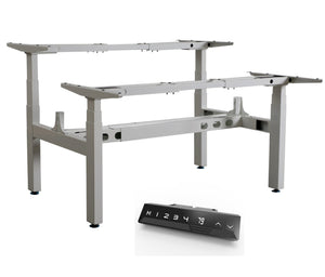 Infinity 3 Stage Leg, 4 Motor, 120kg lifting weight each desk, 4 Memory Back to Back (Frame only, screen not included)