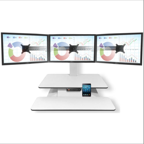 STANDESK-3 Monitor Mounting Bracket- Curved - Standard 6 Height Positions. 500 max monitor width.
