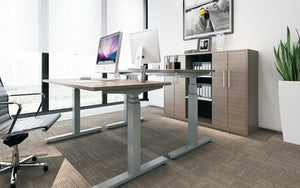 Infinity 3 Stage Leg, 4 Motor, 120kg lifting weight each desk, 4 Memory Back to Back (Frame only, screen not included)